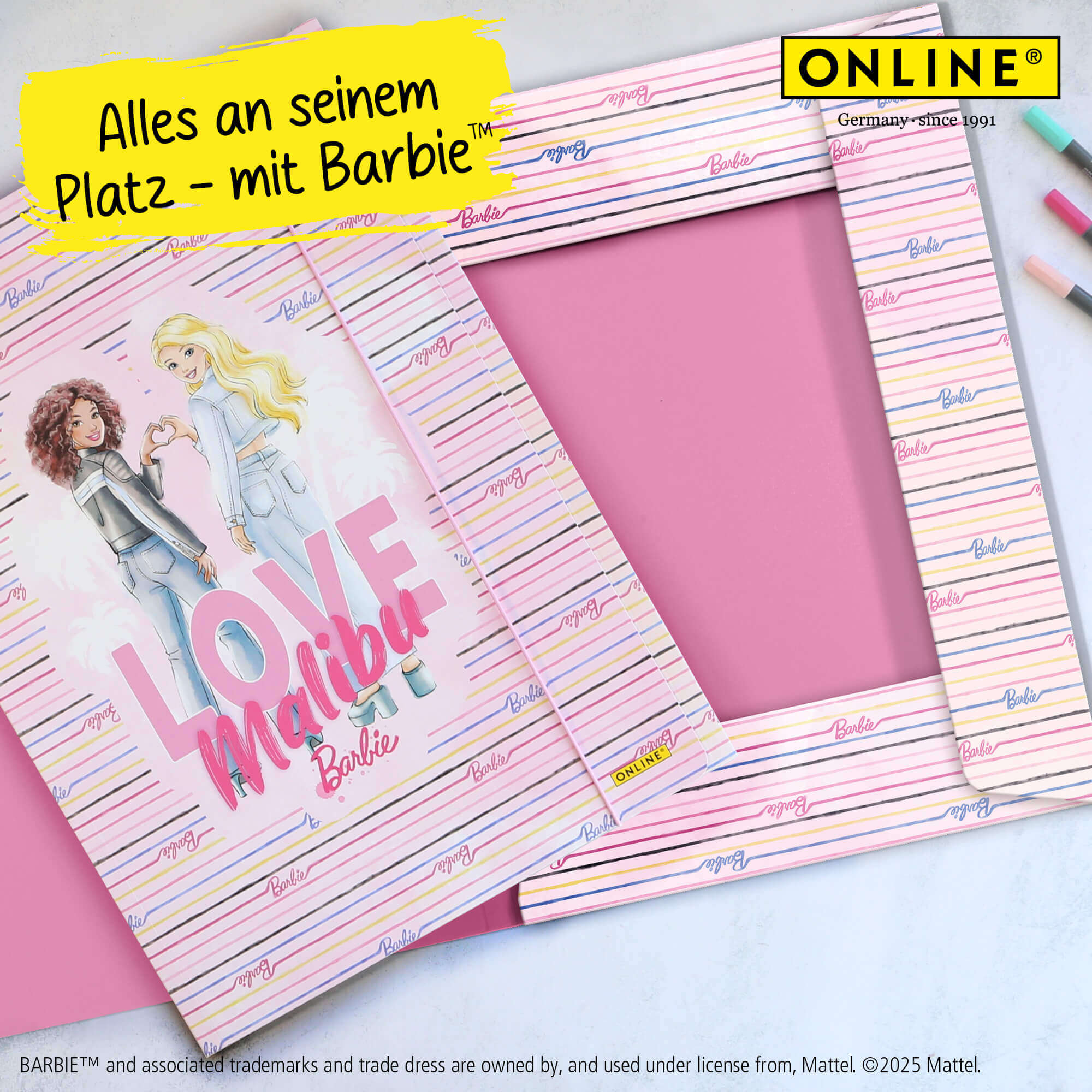 Gummizugmappe A3 Barbie Malibu