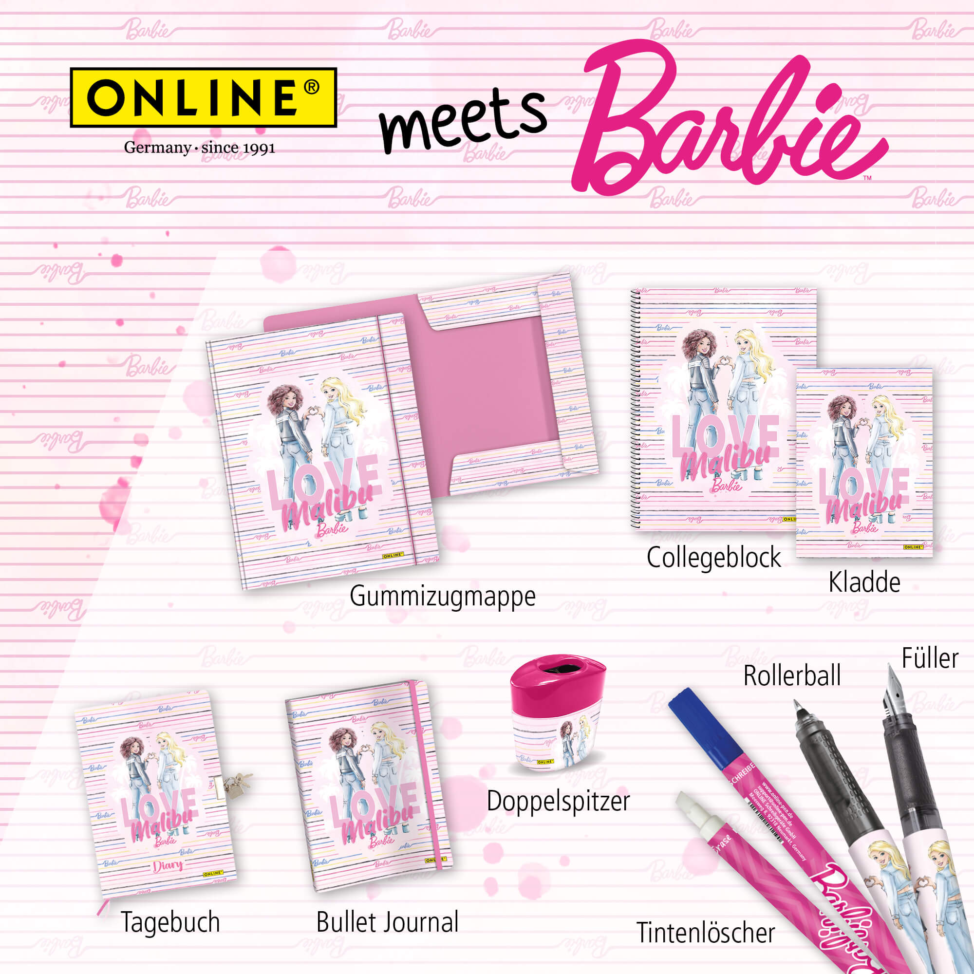Rollerball College Barbie Malibu