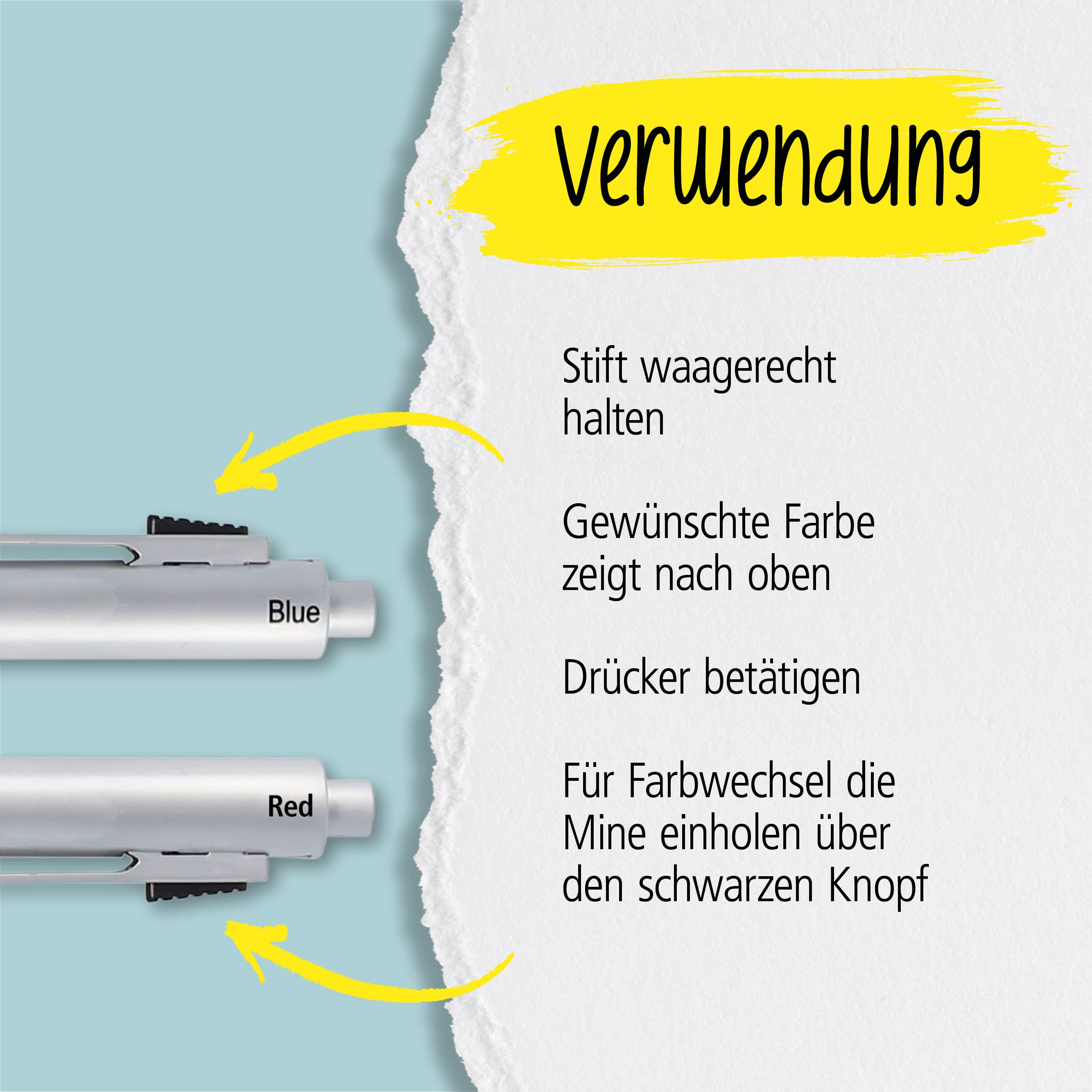 Kugelschreiber Multipen 4-in-1 Silver