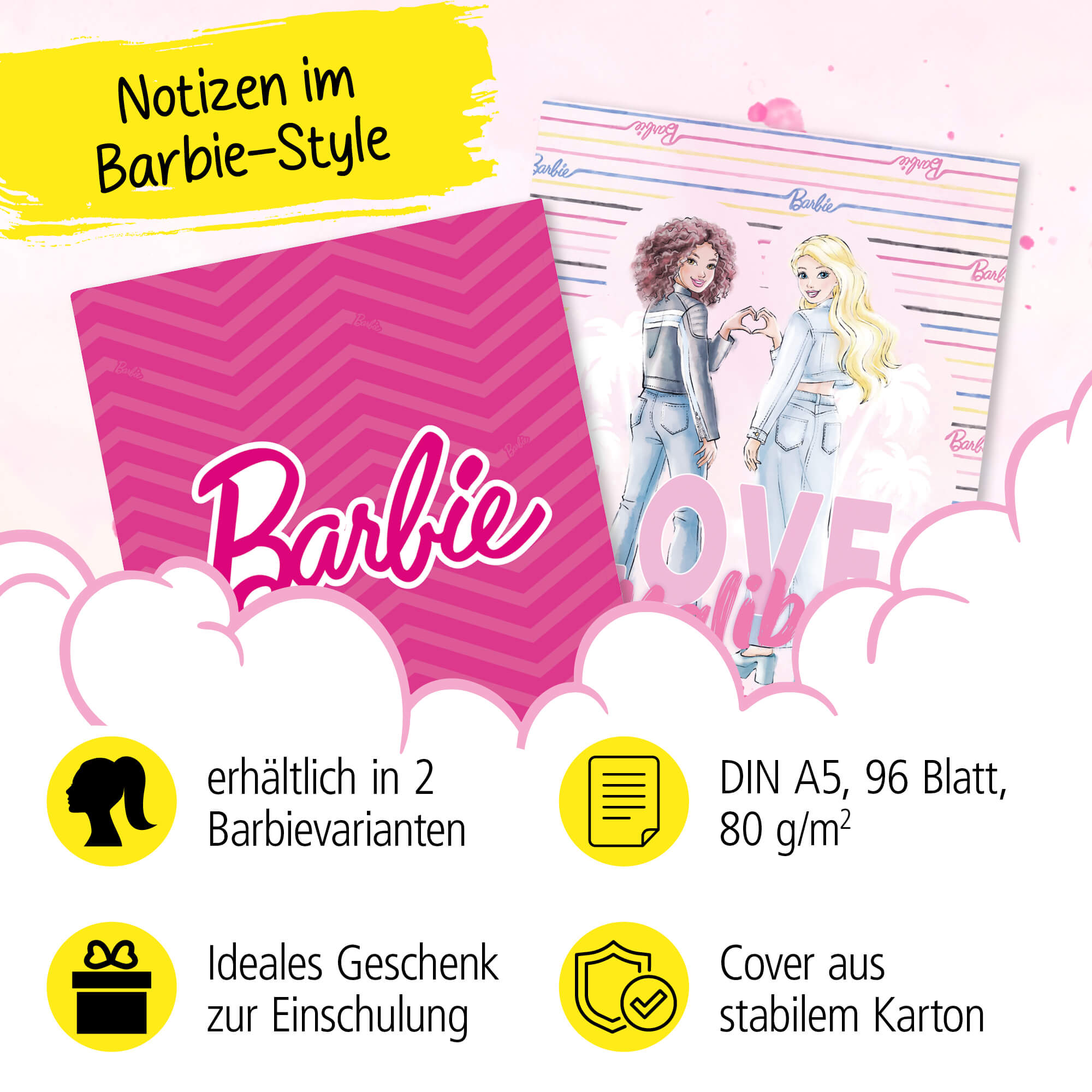 Barbie Kladde 2er Set