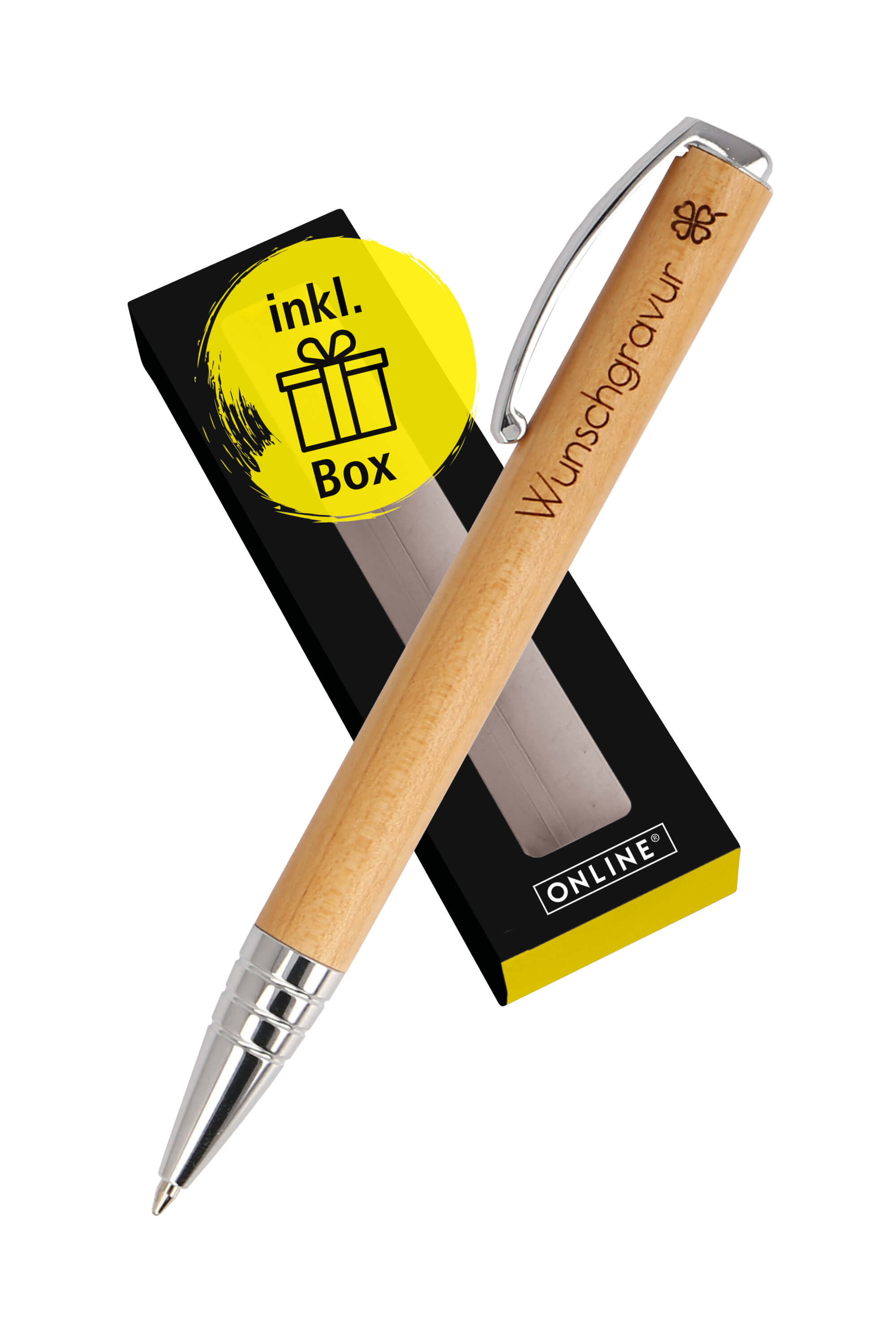 Kugelschreiber Vision Nature Maple, mit Wunschgravur