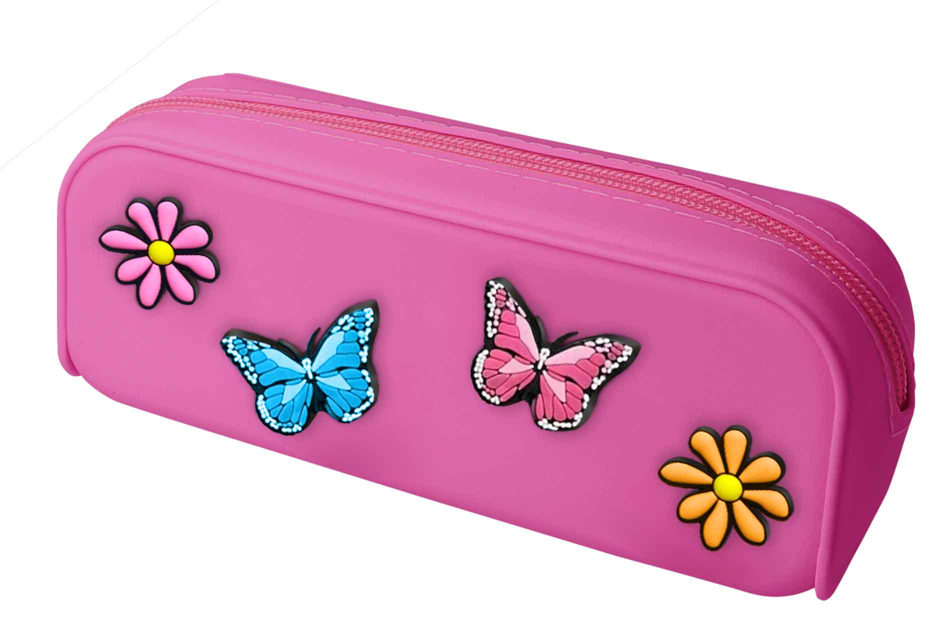 Schlamperetui Butterfly mit Silikon Pins