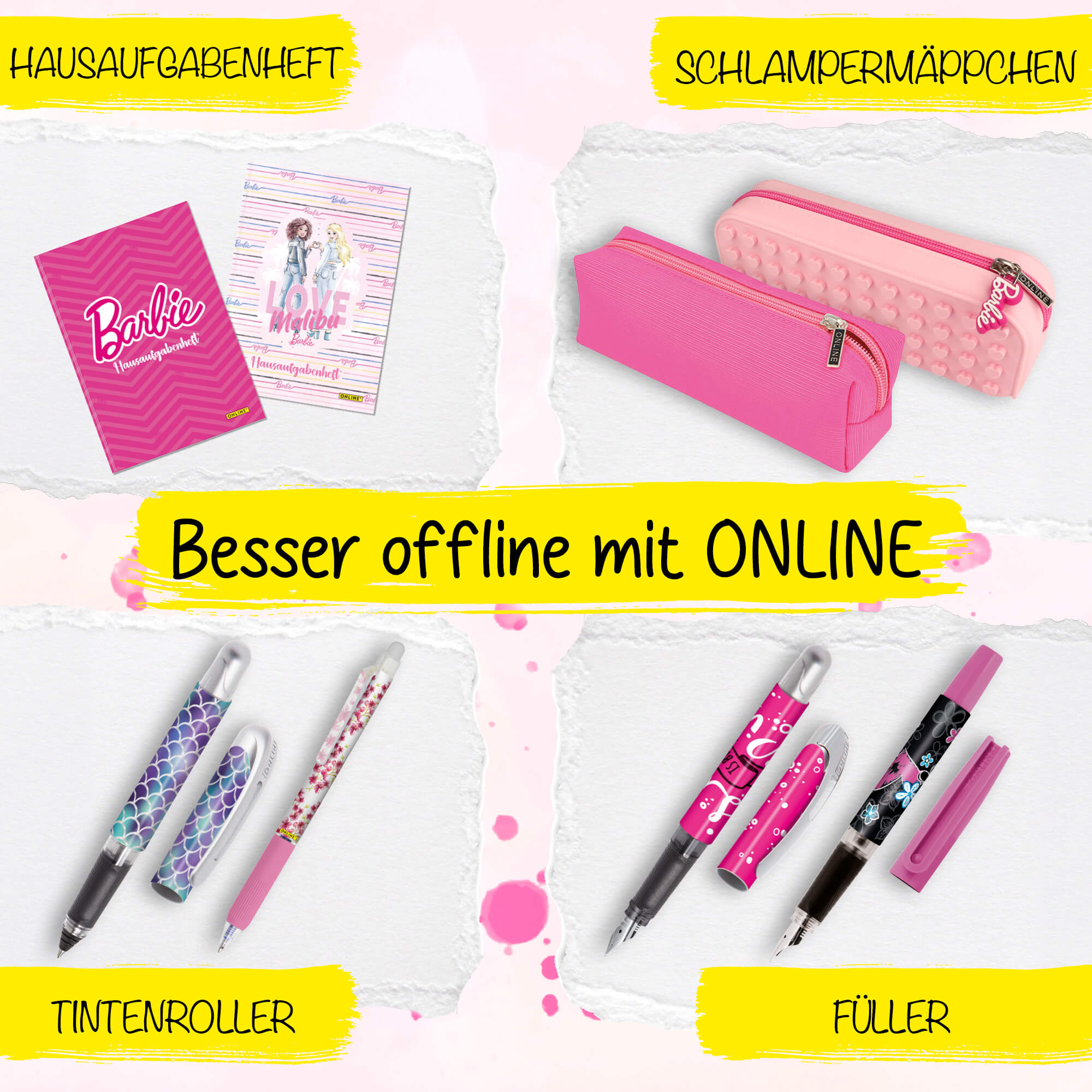 Gummizugmappe A3 Barbie 2er