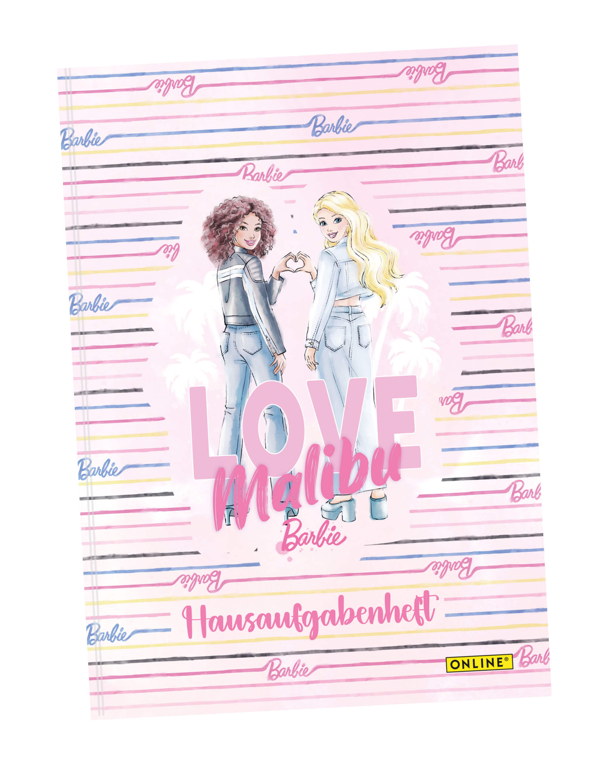 Hausaufgabenheft DIN A5 Barbie Malibu, Soft-Cover