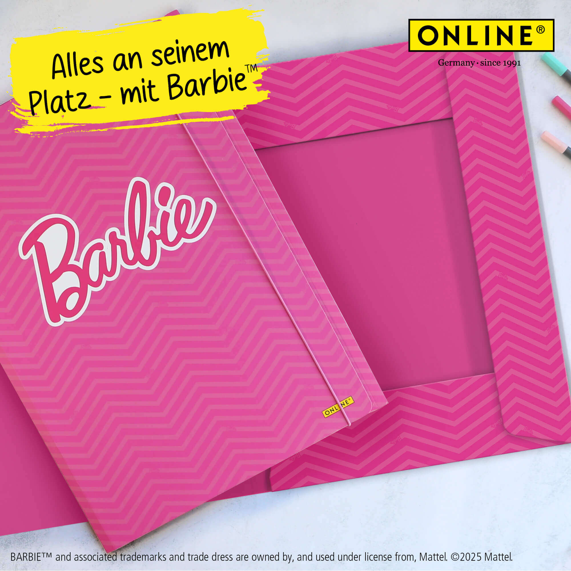 Gummizugmappe A3 Barbie Pink