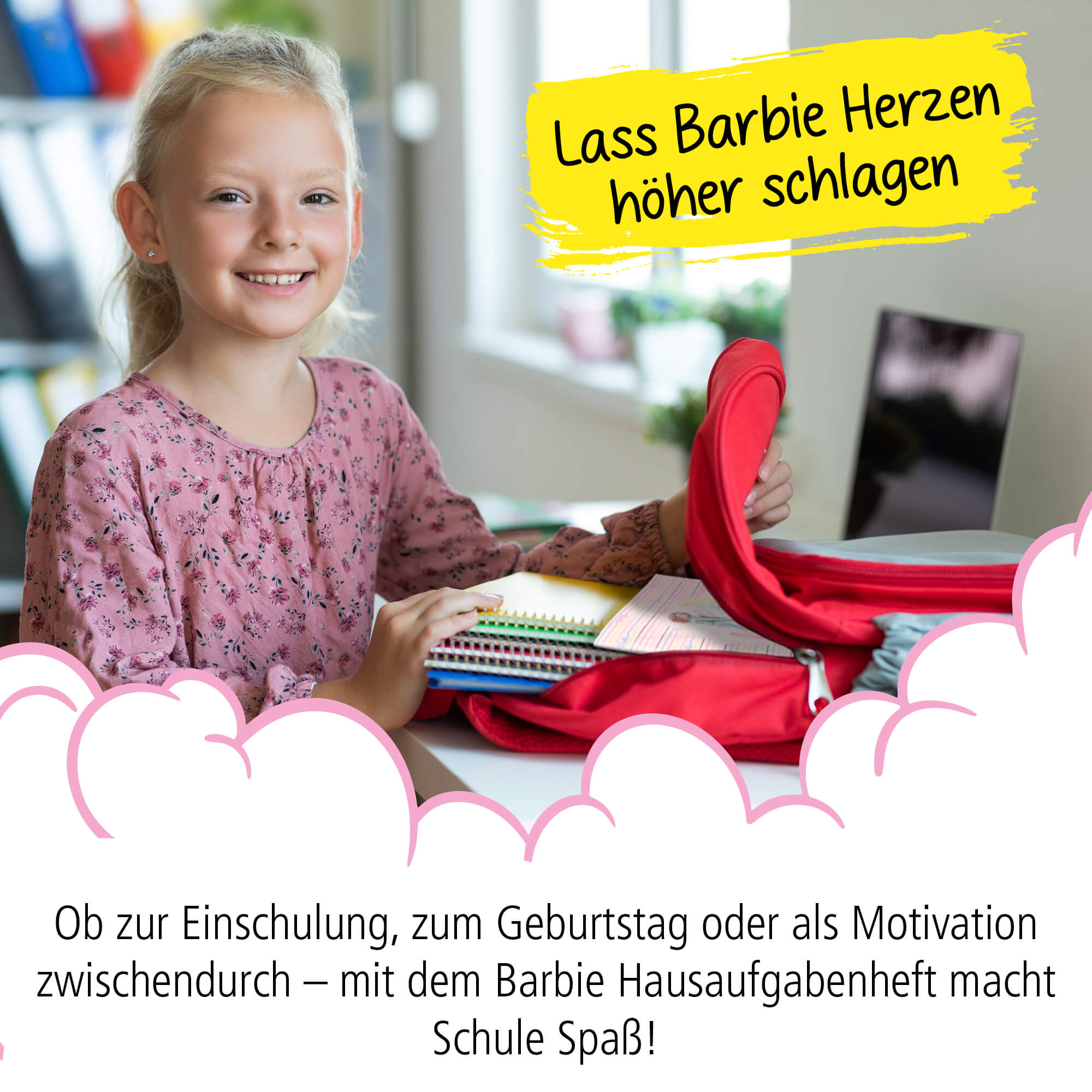 Hausaufgabenheft DIN A5 Barbie Malibu, Soft-Cover