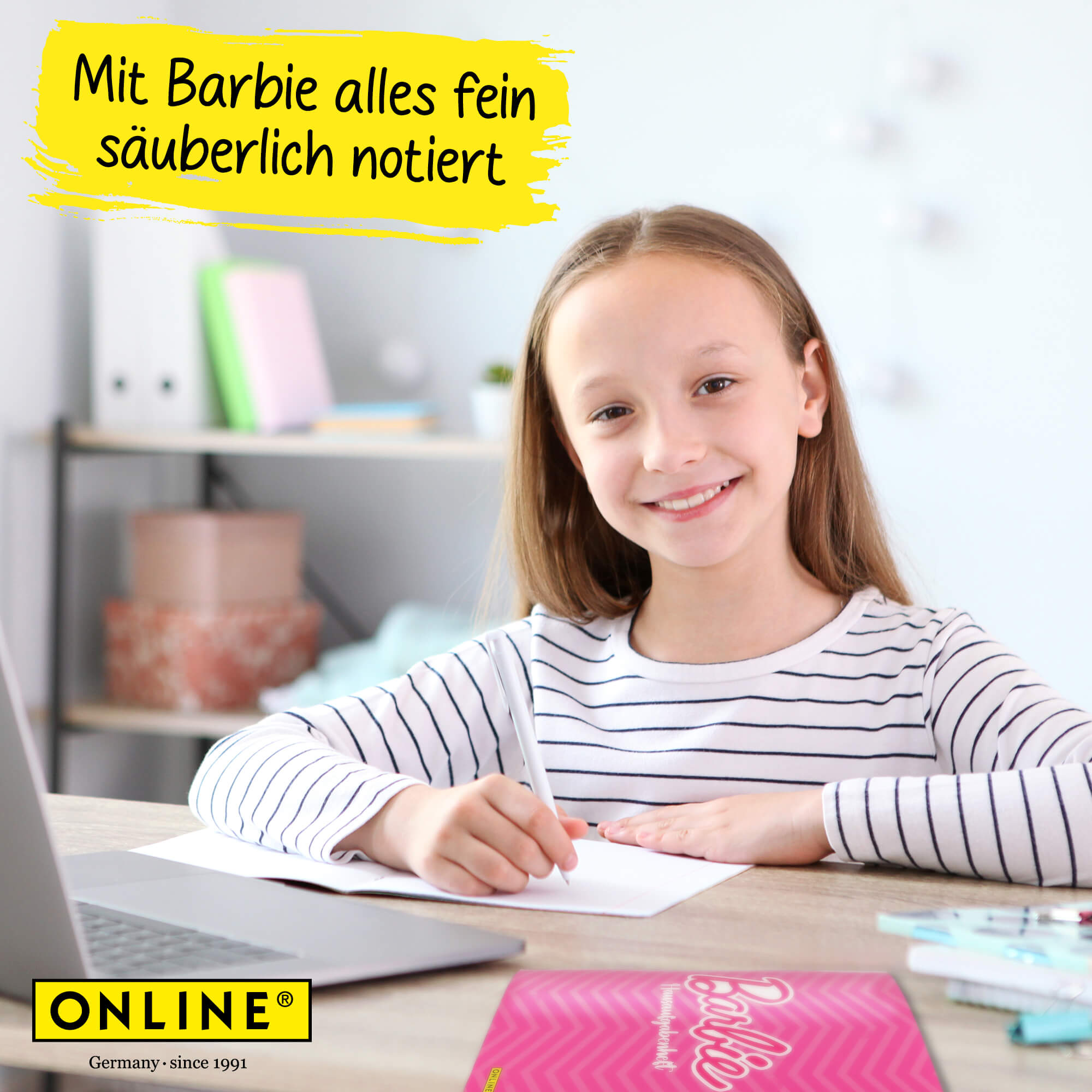 Hausaufgabenheft A5 Pink Barbie