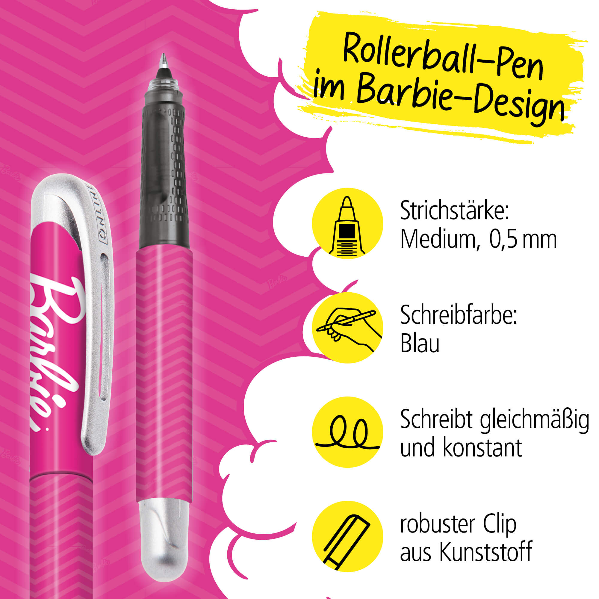 Rollerball College Barbie Pink