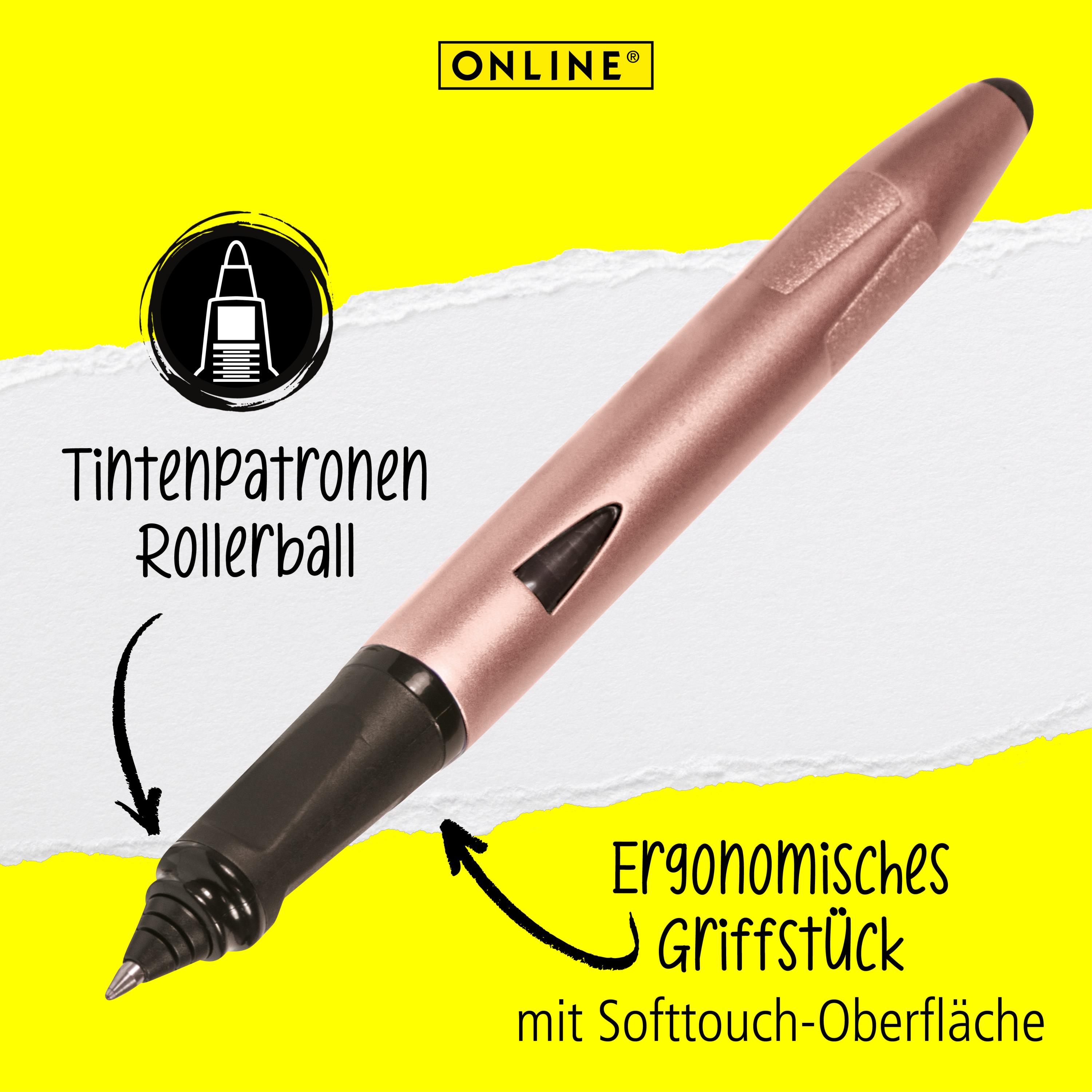 Tintenpatronen-Rollerball Switch Plus Rosegold