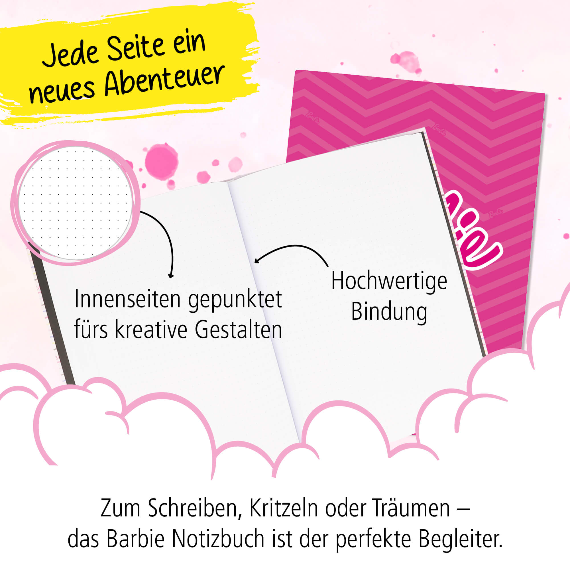 Innenseite gepunktet mit hochwertiger Bindung