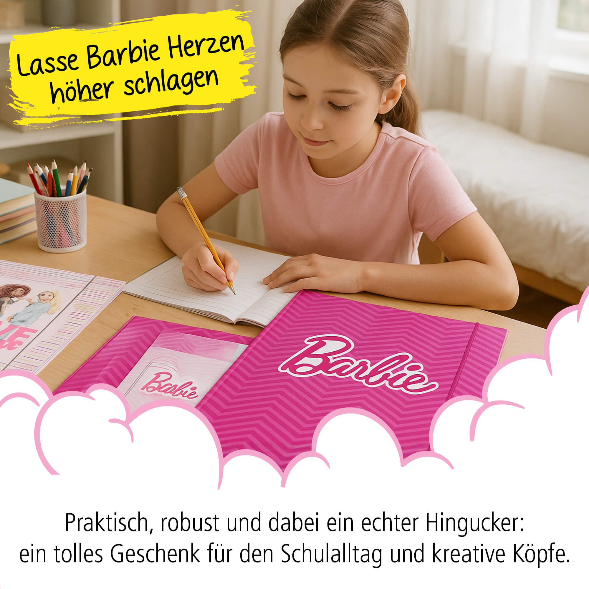 Gummizugmappe A3 Barbie 2er