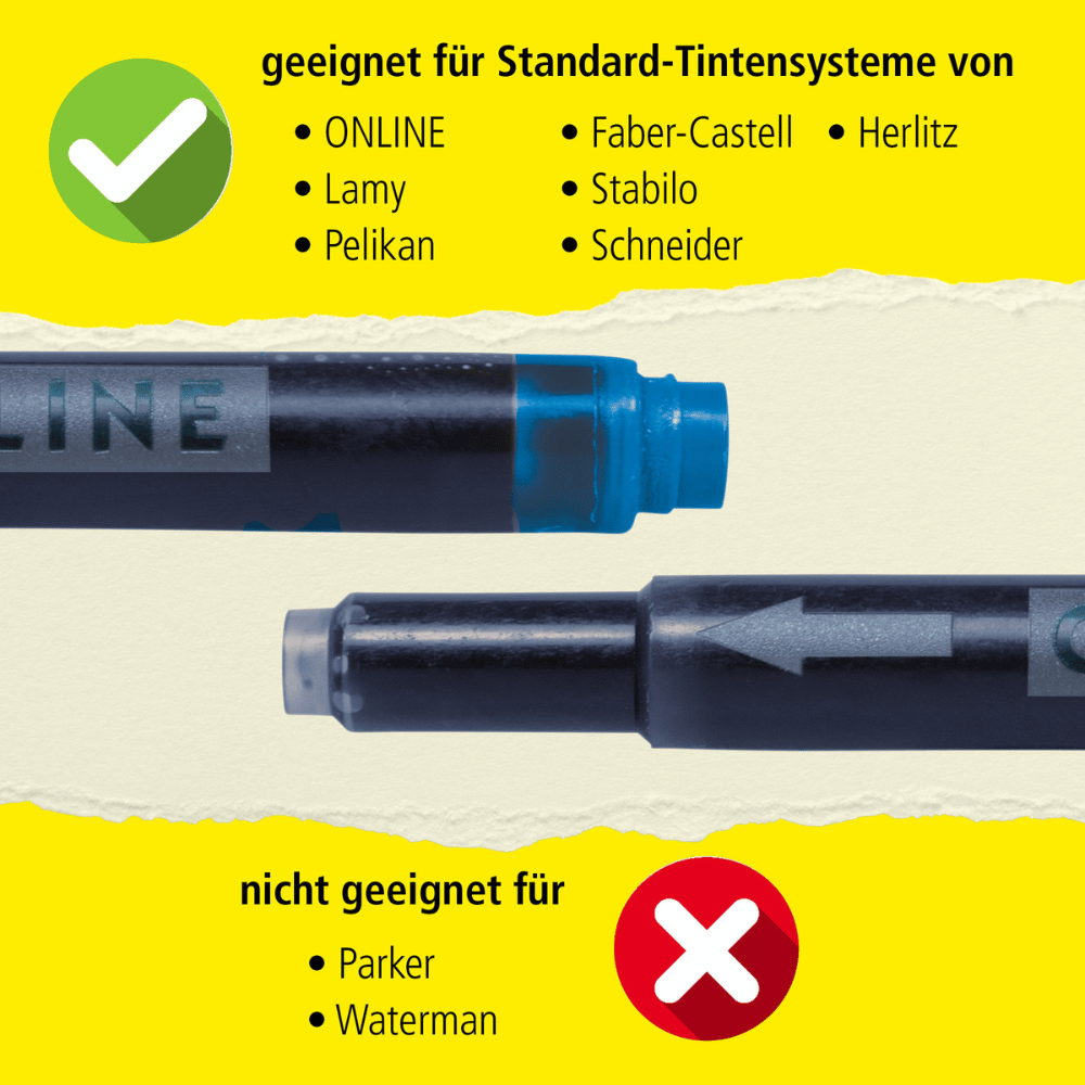 10x Kombi-Tintenpatrone grün