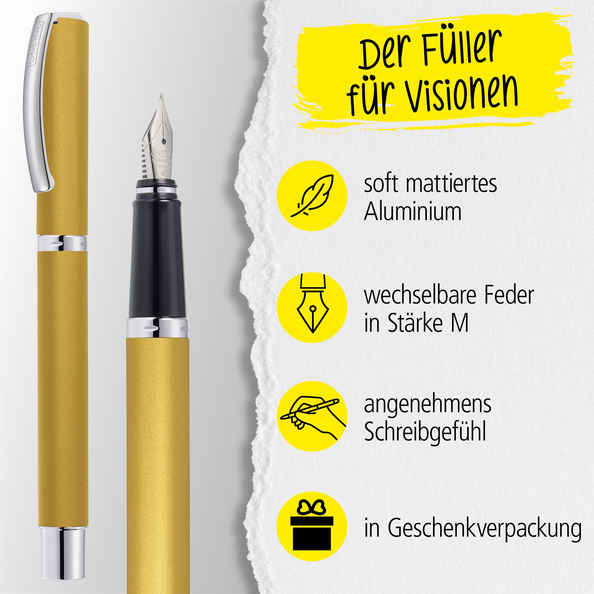 Füller Vision Satin Golden Sand (M)