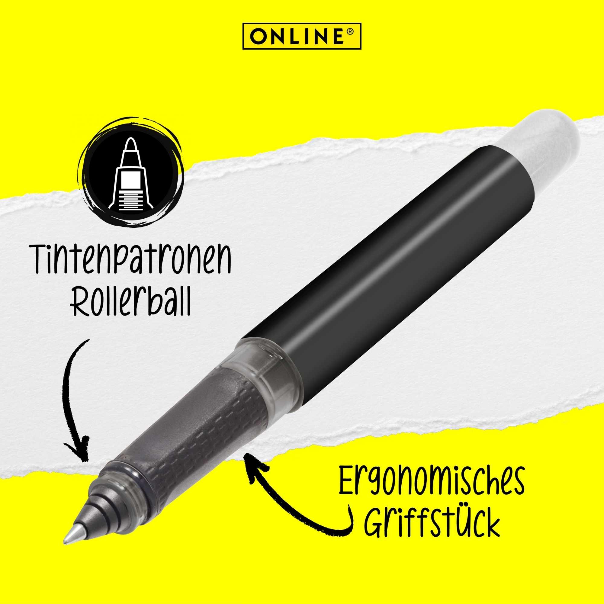 Tintenpatronen-Rollerball mit ergonomischem Griff