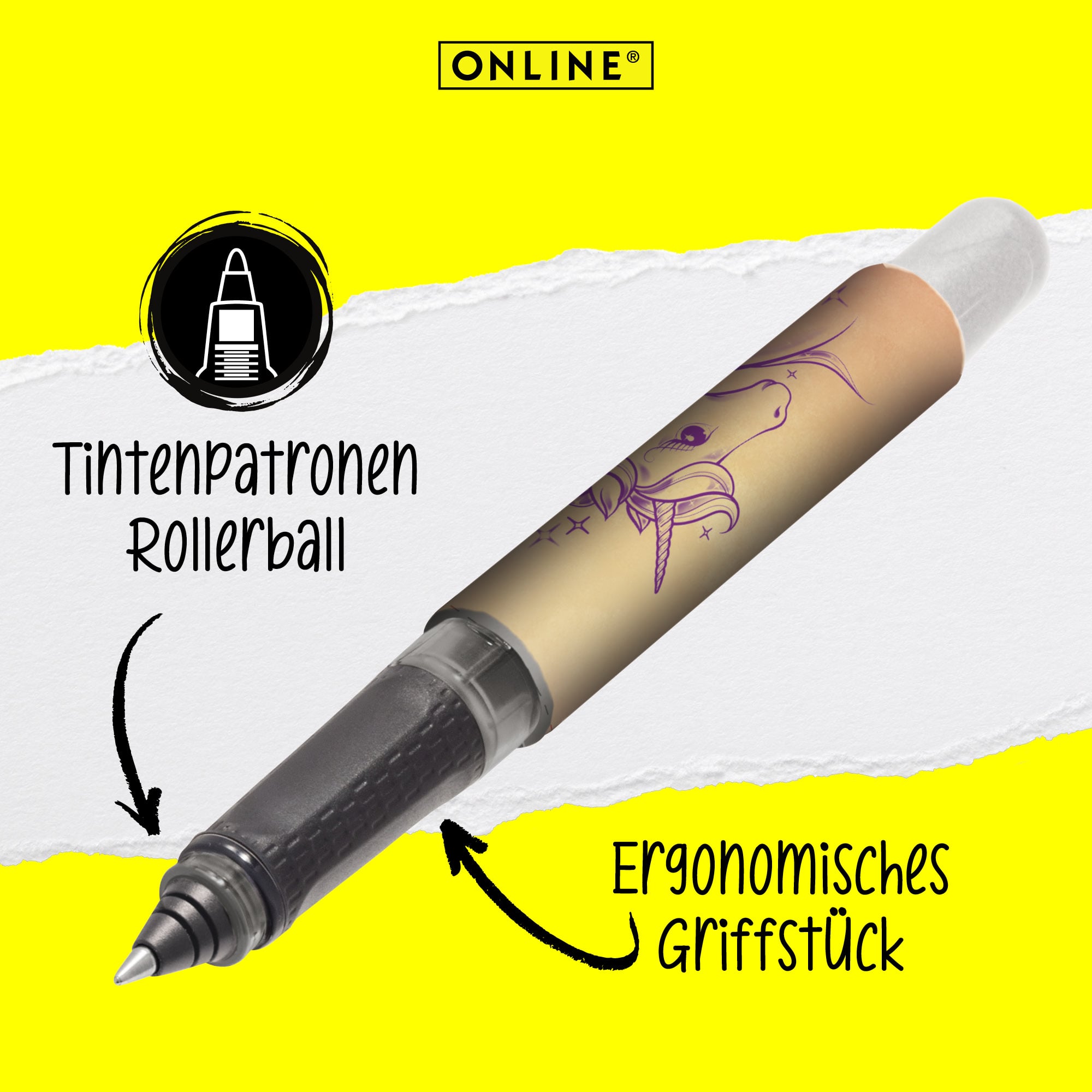 Eine stabile Iridiumfeder und ein ergonomisches Griffstück zeichnen unseren College Füller aus