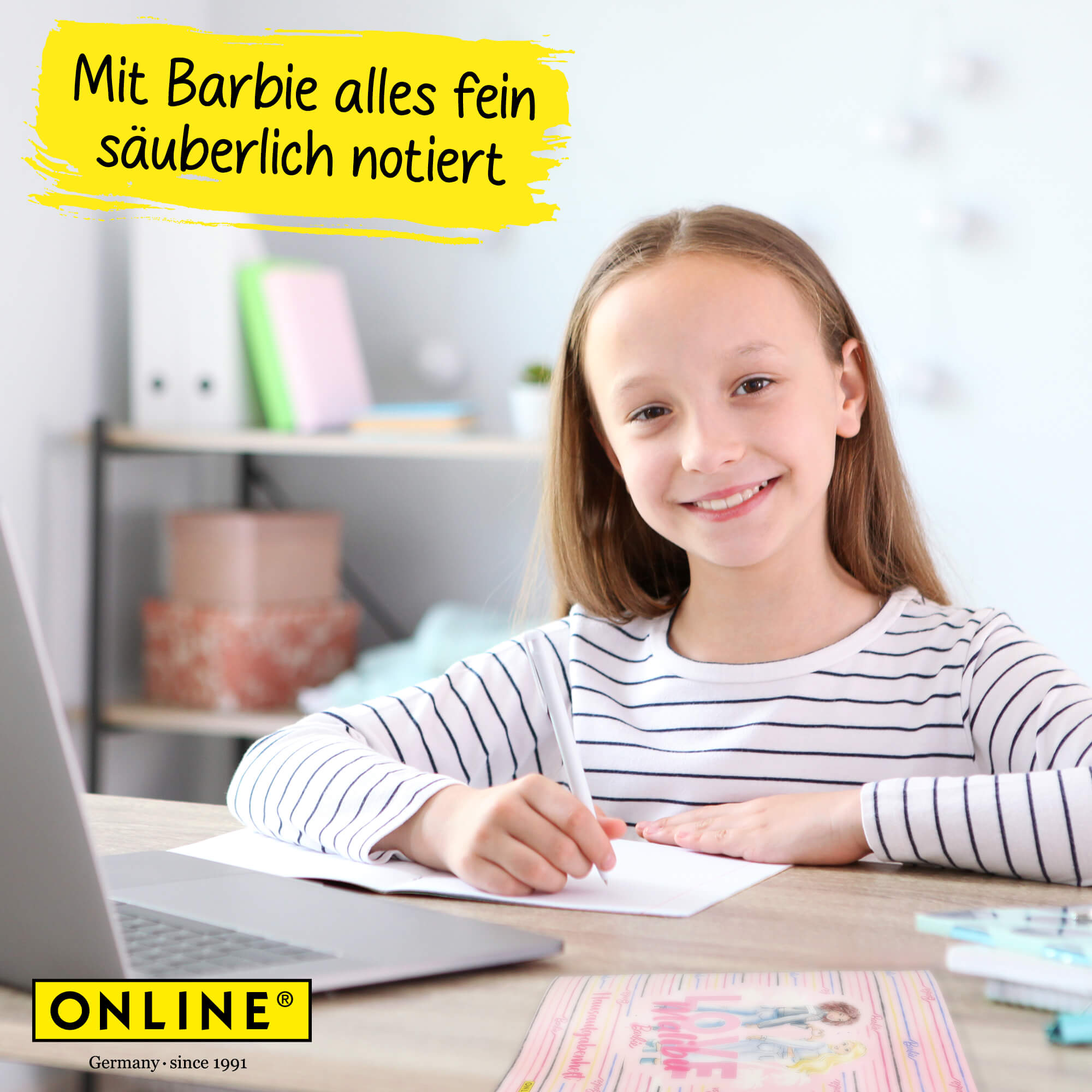 Hausaufgabenheft DIN A5 Barbie Malibu, Soft-Cover