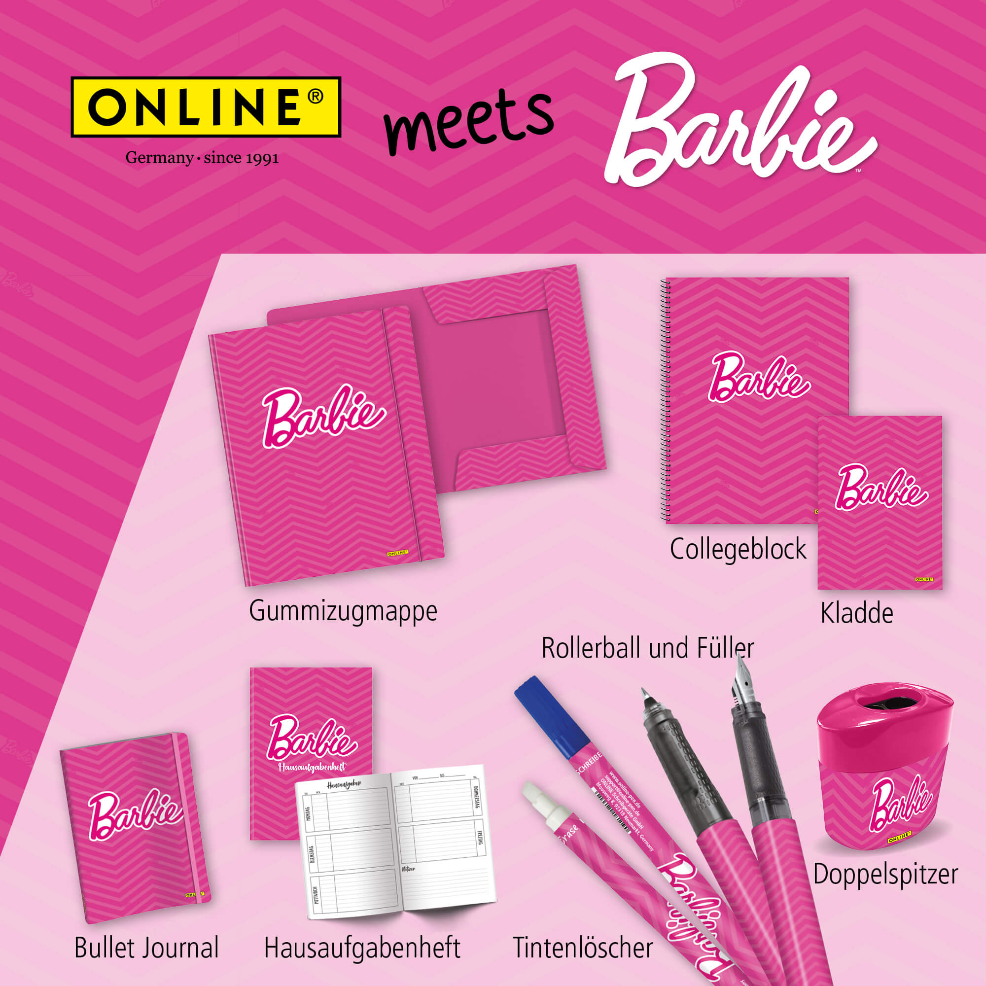 Hausaufgabenheft A5 Pink Barbie