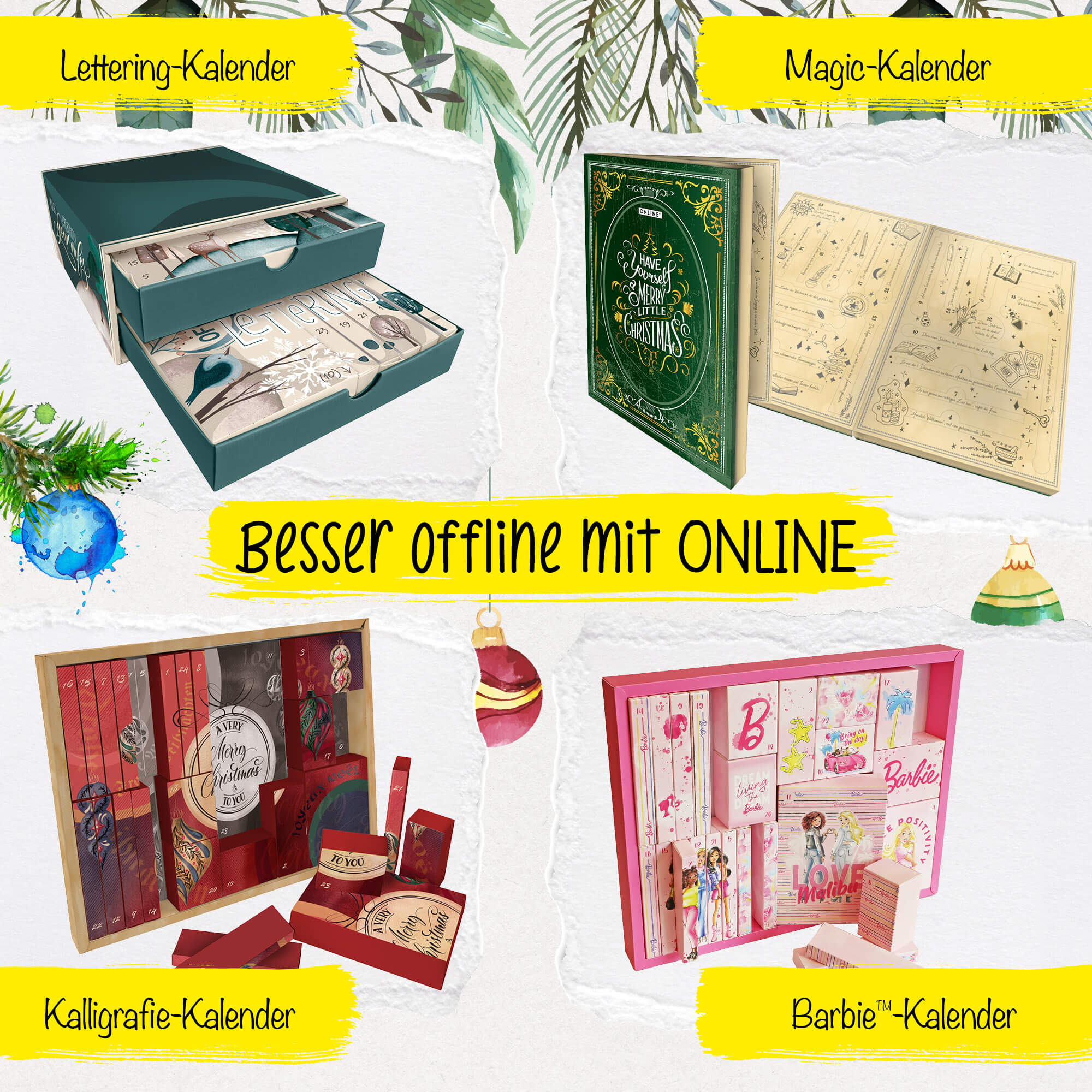 Weitere Artikel erhältlich, Lettering-Kalender, Magic-Kalender, Barbie-Kalender