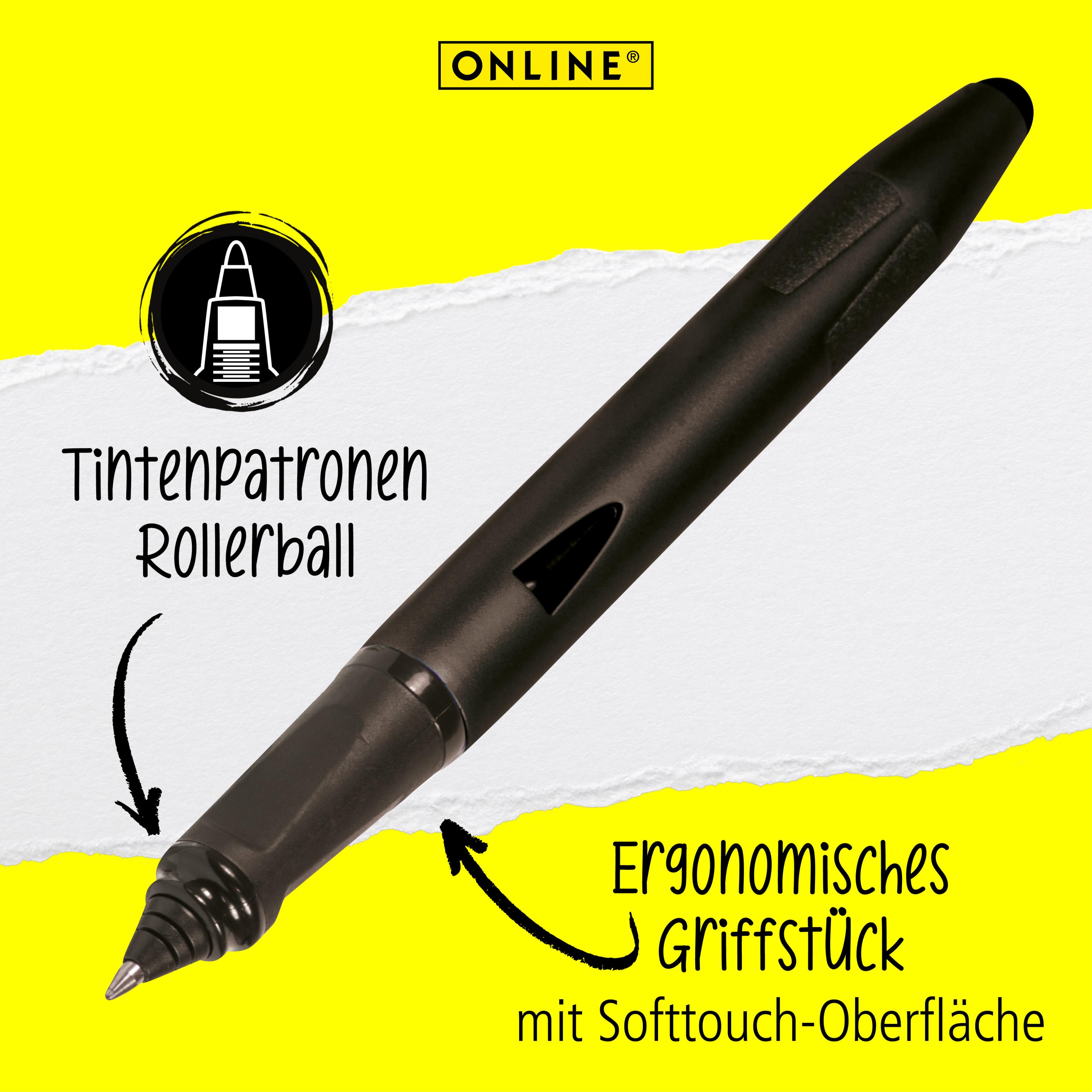 Tintenpatronen-Rollerball Switch Plus Black