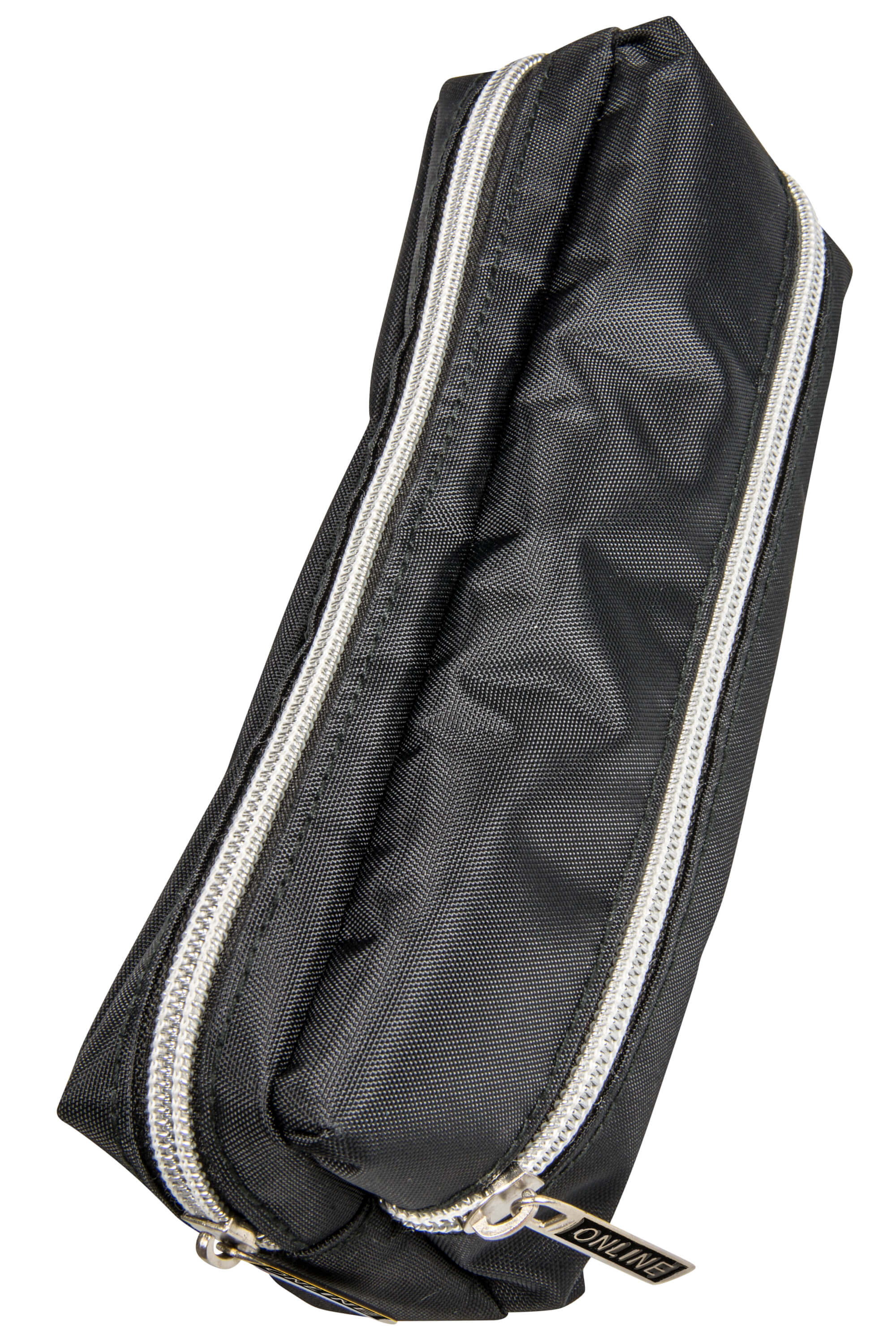 Schlampermäppchen Black Style, schwarzes Federmäppchen mit 2 Fächern