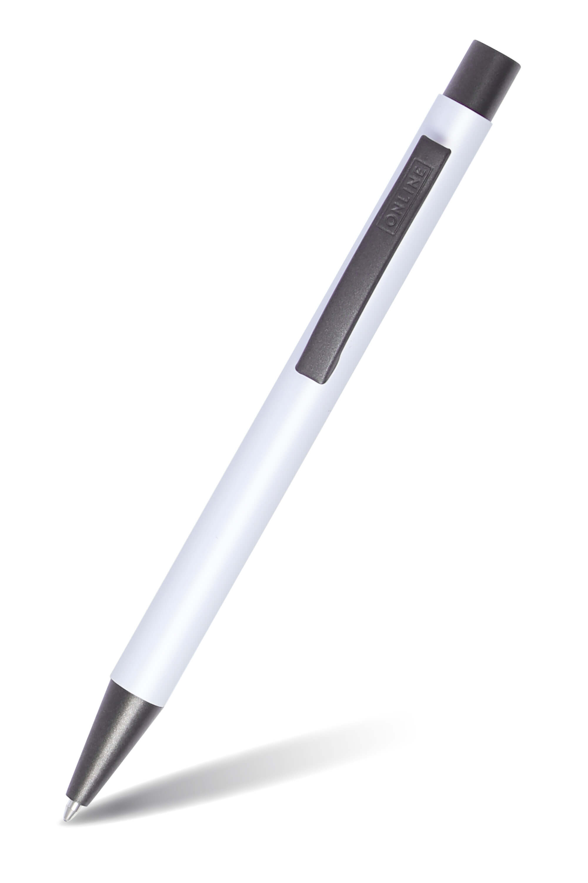 Druckkugelschreiber Soft Metal Pure White