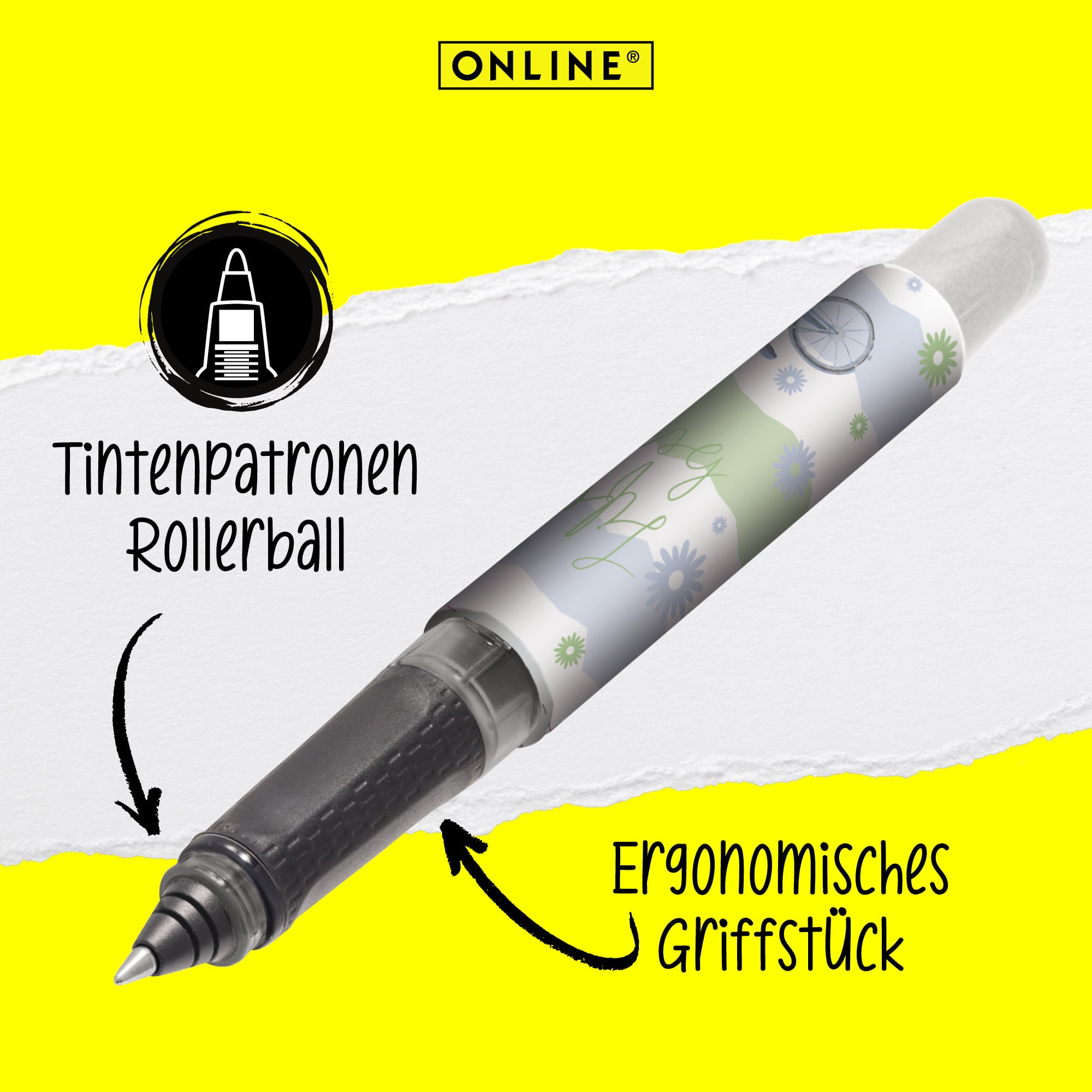 Eine stabile Iridiumfeder und ein ergonomisches Griffstück zeichnen unseren College Füller aus