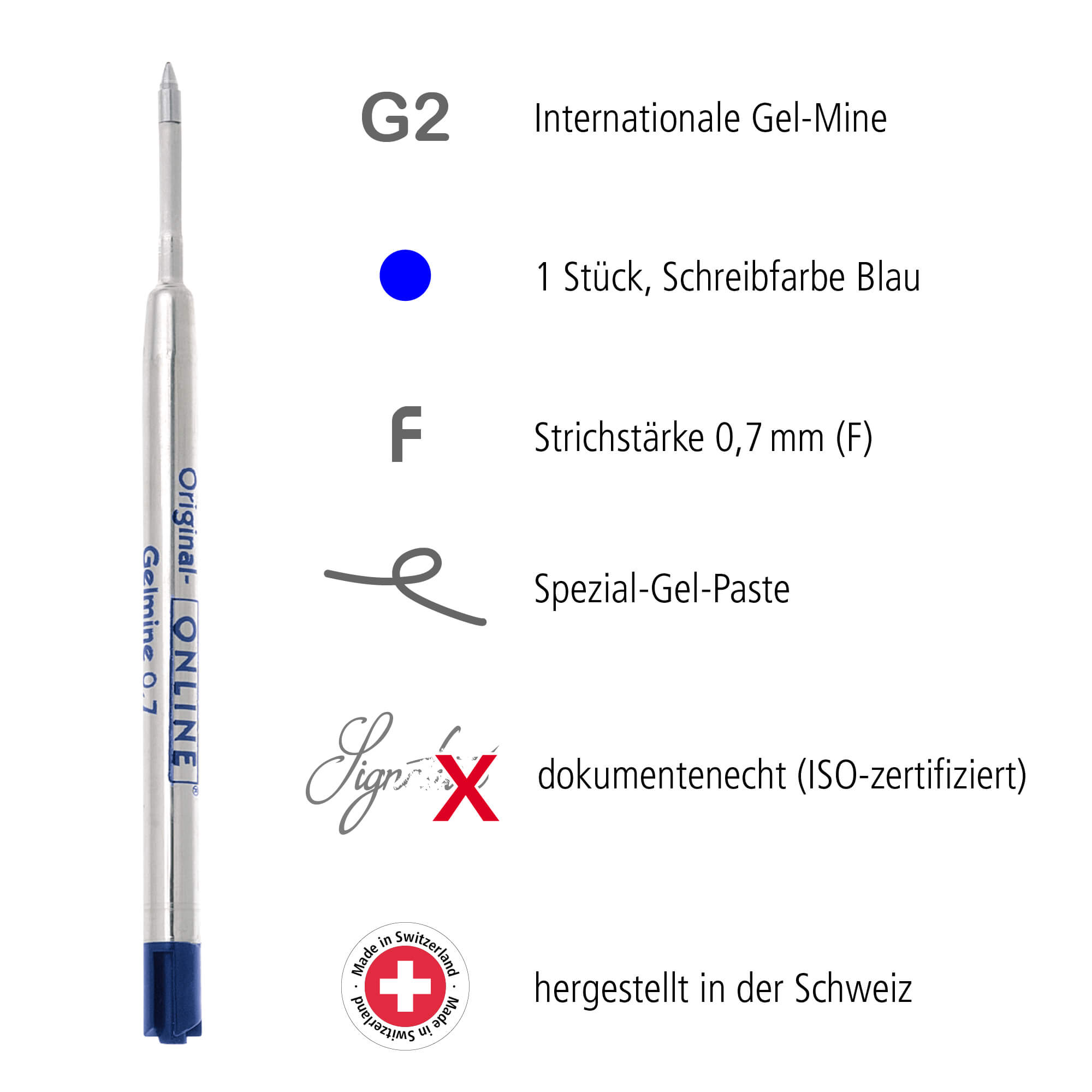 Gel-Mine Blau