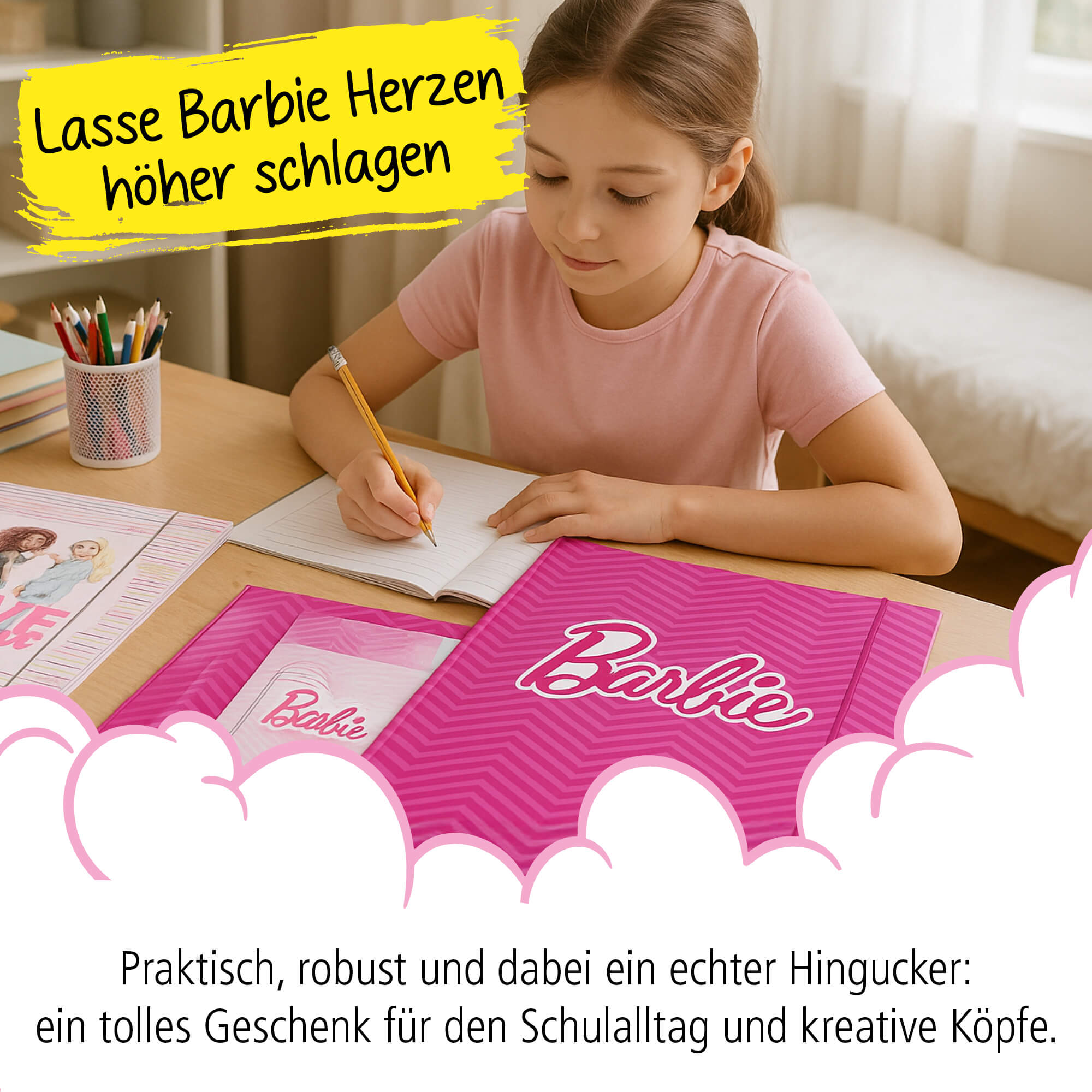 Gummizugmappe A4 Barbie 2er